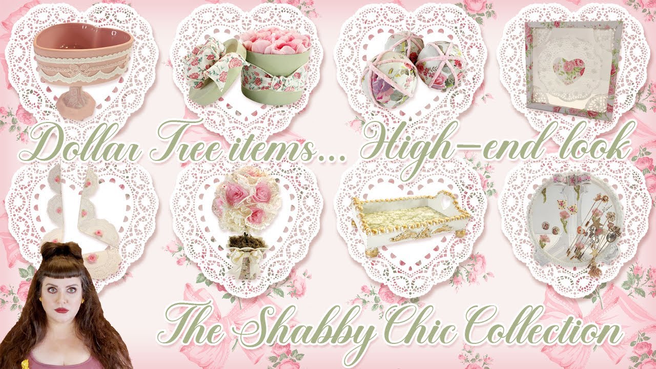*SUPER CHEAP!* Dollar Tree DIY SHABBY CHIC Collection GORGEOUS High-End Looks Without The Price Tag