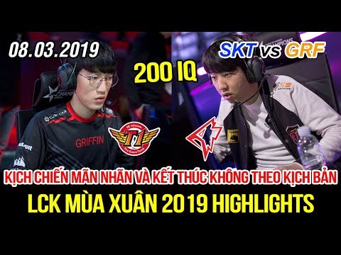 [LCK 2019] SKT vs GRF Game 2 Highlights | Khan cầm Riven, Tarzan và Faker theo kịch bản khó tin
