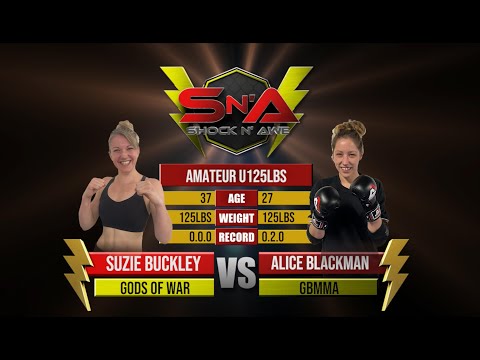 Shock N Awe 33 - Suzie Buckley vs Alice Blackman Amateur Flyweight MMA 125lbs