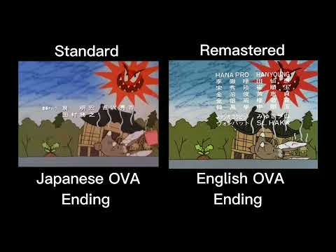 Tenchi Muyo! Ryo-Ohki: OVA Ending [SD Vs RMST Comparison]