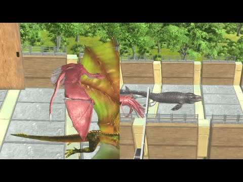 !!!EXTREME OBSTACLE COURSE!!! - Aquatics team vs Fantasy team - Animal Revolt Battle Simulator