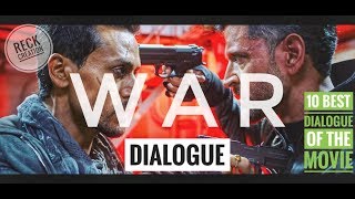 War Dialogue  Hrithik Roshan  Tiger Shroff  Vaani 