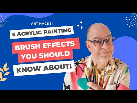 5 Easy Acrylic Painting Texture Tips You Should Know About! #arttips  #arttipsandtricks