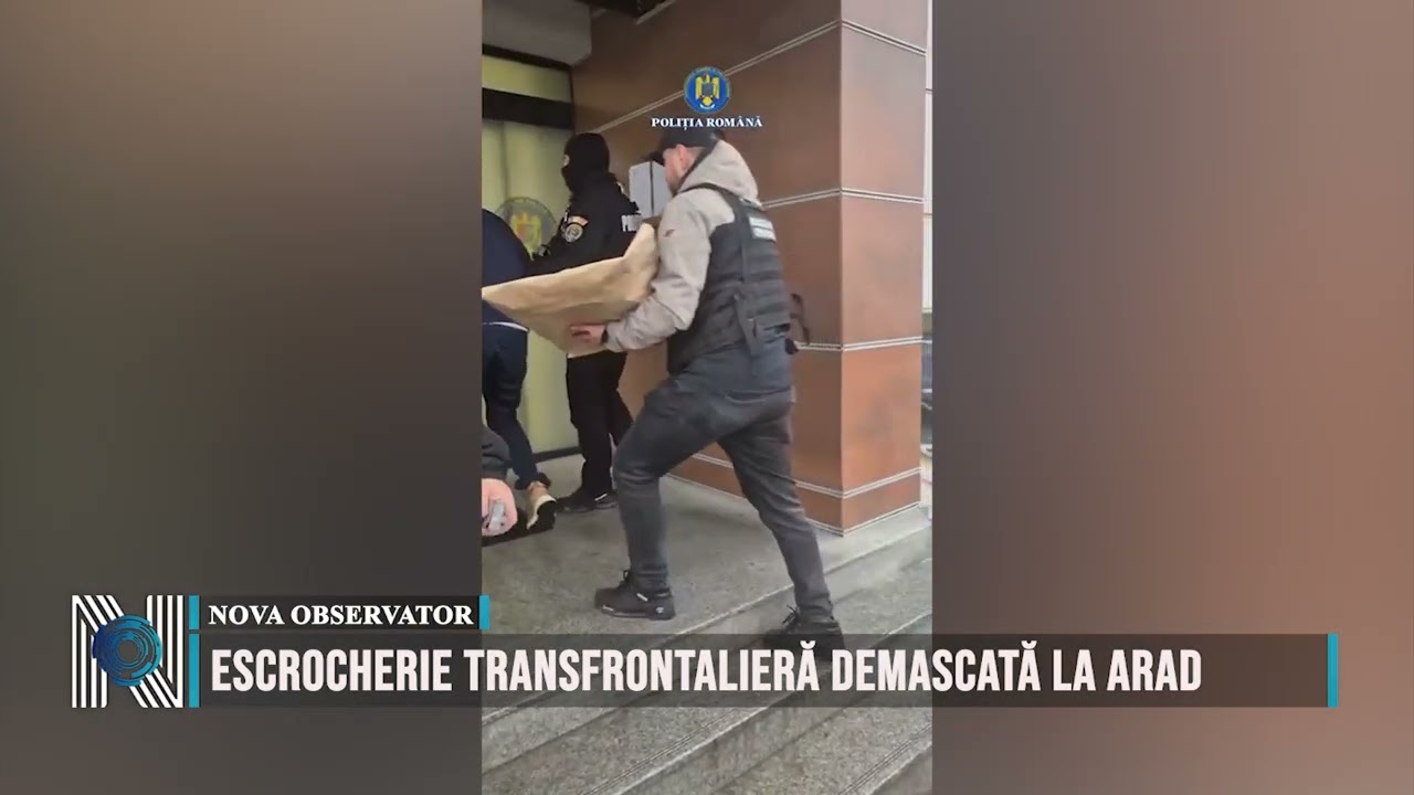 Escrocherie transfrontalieră demascată la Arad
