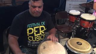 FEPECE 2016, Luisito y Roberto Quintero Primera Clinica de percusion  Afro Latina