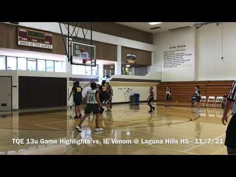 Team Quachro 13u Game Highlights vs. IE Venom @ Laguna Hills HS - 11/7/21