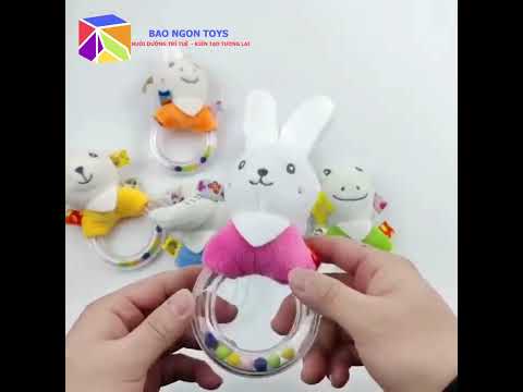 Đồ chơi xúc xắc chút chít tròn động vật dễ thương, đồ chơi âm thanh giúp bé sơ sinh tập cầm nắm  - BAO NGON TOYS - DV96