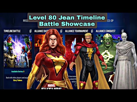 Level 80 Jean Timeline Battle Showcase - Marvel Future Fight