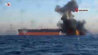 Karadeniz’deki Geminin Vurulma Anı Ortaya Çıktı