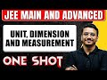 UNIT DIMENSION AND MEASUREMENT In 1 Shot All Concepts PYQs Covered JEE Main Advanced