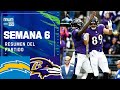 Los Angeles CHARGERS vs Baltimore RAVENS | Semana 6 2021 NFL Game Highlights