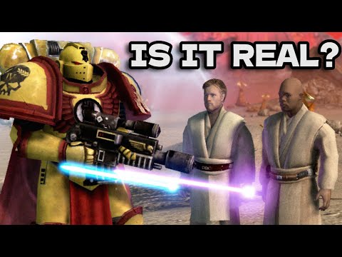 1 Space Marines Commander (Warhammer 40K) vs 4 Jedi (Star Wars) - Epic Duel!