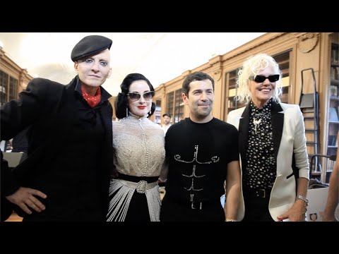 Backstage at Alexis Mabille Haute Couture Fall Winter 2022-2023