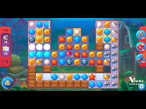 Fishdom. 7791 hard level no boosters and diamonds - 18 moves