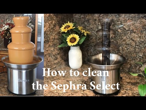 Cleaning of chocolate fountain machine
