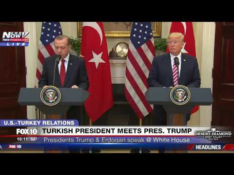 FNN: President Trump and Turkish President Erdogan Deliver Joint Statement at White House (FULL)