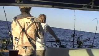 preview picture of video 'Fishing Lake Michigan off Kewaunee, WI ~ August 2006'