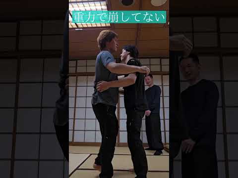 重力で崩してない　#shorts#成田新十郎  #ごろごろ農園#武術 #古武道 #karatedo#大東流合気道