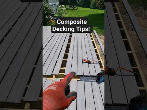 Как установить композитную террасную доску.