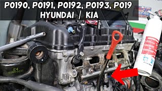 CODE P0190 P0191 P0192 P0193 P0194 FUEL RAIL PRESSURE SENSOR HYUNDAI KIA GDI ENGINE, GDI 1.6 2.0 2.4