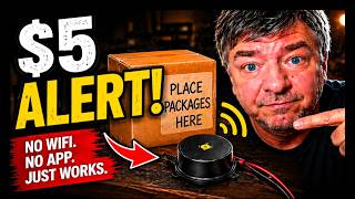 Porch Pirates be Gone!  This simple DIY project will let you know when your package is delivered