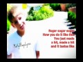 MattyBRaps Sugar Sugar Lyrics On Screen 