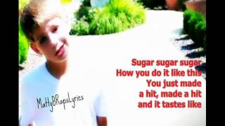 MattyBRaps Sugar Sugar Lyrics On Screen