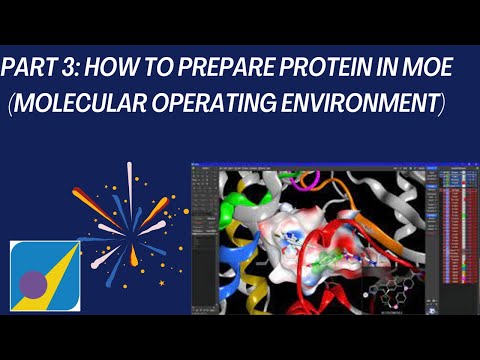 Part 3: How to prepare protein in MOE (Molecular Operating Environment)