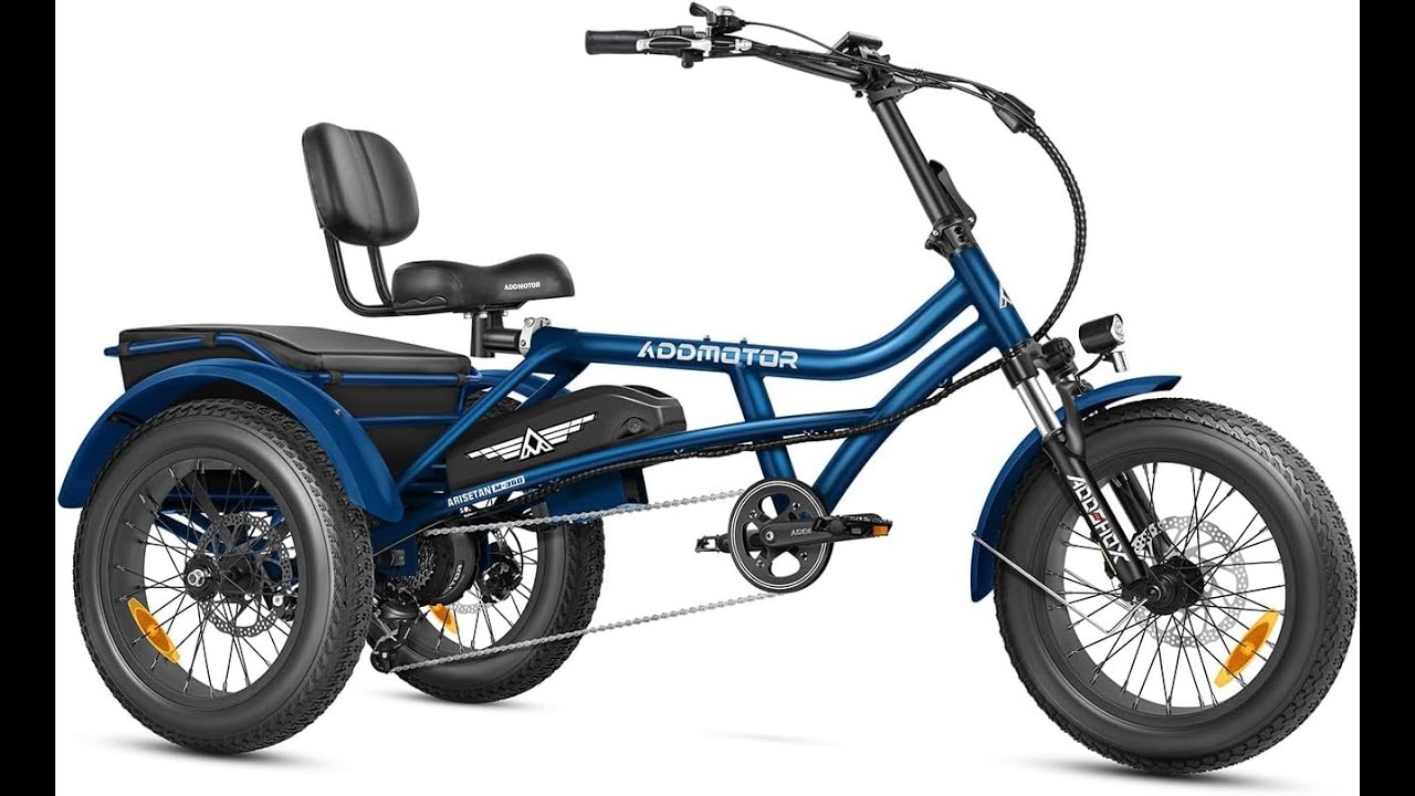ADDMOTOR ARISETAN E-Trike – 750W Semi-Recumbent Electric Tricycle for Adults & Seniors
