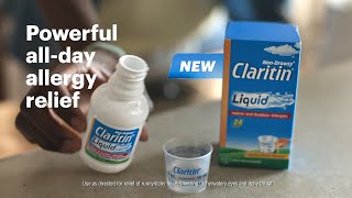 Claritin Got an Itchy throat from allergies? Try new Liquid