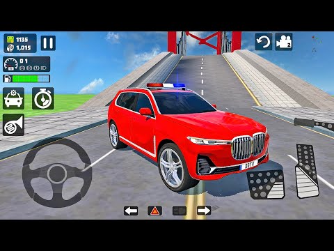 Red BMW X7 SUV Driver - City Car Driving Simulator - Android Gameplay