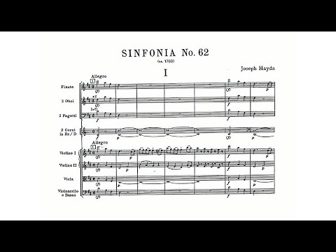 Haydn: Symphony No. 62 in D major (with Score)