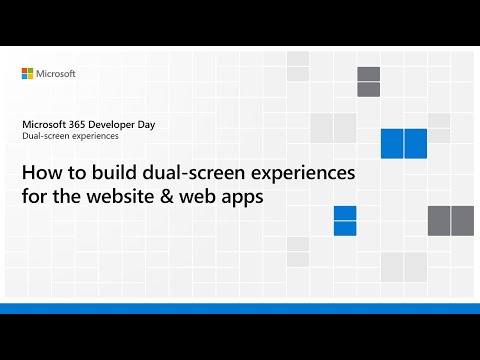 How to build dual screen experiences for the website and web apps