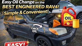 2001-2005 RAV4 Fast Oil Change DIY. Amazingly easy - love the Engineering in these Cars!