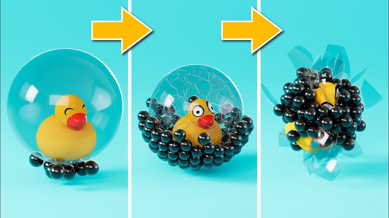 The Most Intense & Satisfying Blender 3D Physics Simulation [Compilation]🔥