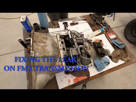 FIXING THE LEAK ON FMX TRANSMISSION.