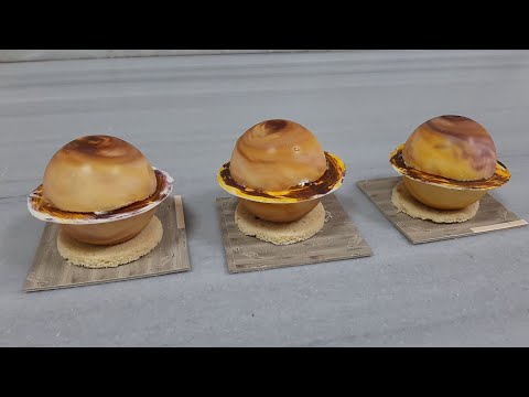 saturn şeklinde adet pasta nasıl yapılır? pratik yolu..