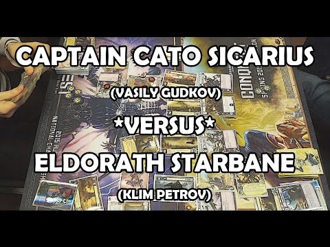 Captain Cato Sicarius versus Eldorath Starbane - Warhammer 40,000: Conquest
