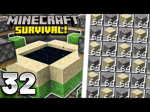 FARM de AREIA AUTOMÁTICA! Minecraft Survival #32