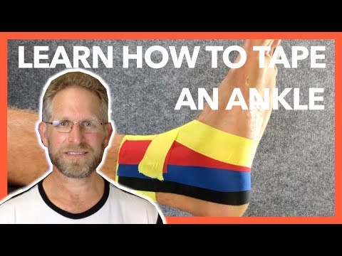 How to Tape an Ankle- Easy Step by Step Ankle Strapping / Taping