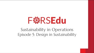 Design for Sustainability