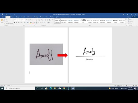 How to make Digital Signature using Microsoft Word | Electric Signature