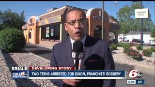 Two teens arrested for Dixon, Franchitti robbery