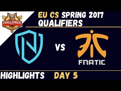 NRV vs FNA | Highlights | EU CS Qualifier 2017 Day 5 | Nerv vs Fnatic Academy