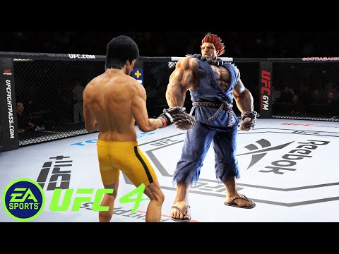 UFC4 Bruce Lee vs Akuma Tekken EA Sports UFC 4 - Epic Fight