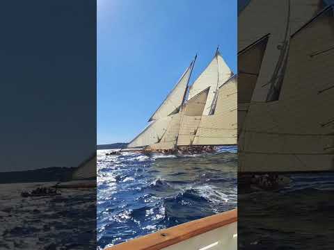 Classic yacht at the Les Voiles de Saint Tropez