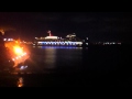 Huge Ass Cruse Ship Blasting The Macarana In Puerto Rico