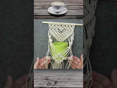 DIY Macrame Plant Hanger Easy NEW Diamond Design