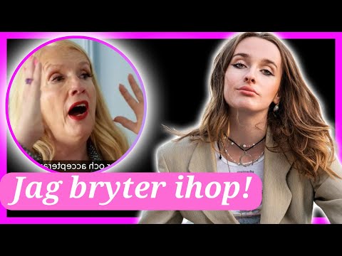 Gunilla Persson bryter ihop – storbråk med dottern Erika framför kameran