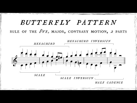 The BUTTERFLY PATTERN in 2, 3, and 4 parts (harmony and counterpoint)